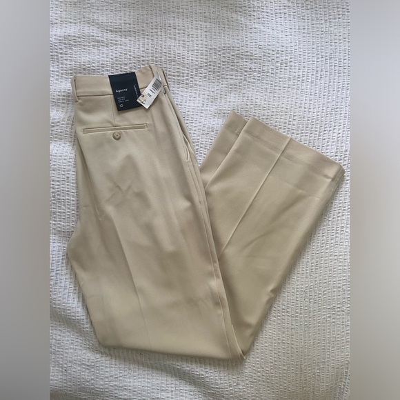 **SOLD ** Babaton Agency Wool Pant Cream NWT (Size 10) - Picture 9 of 11